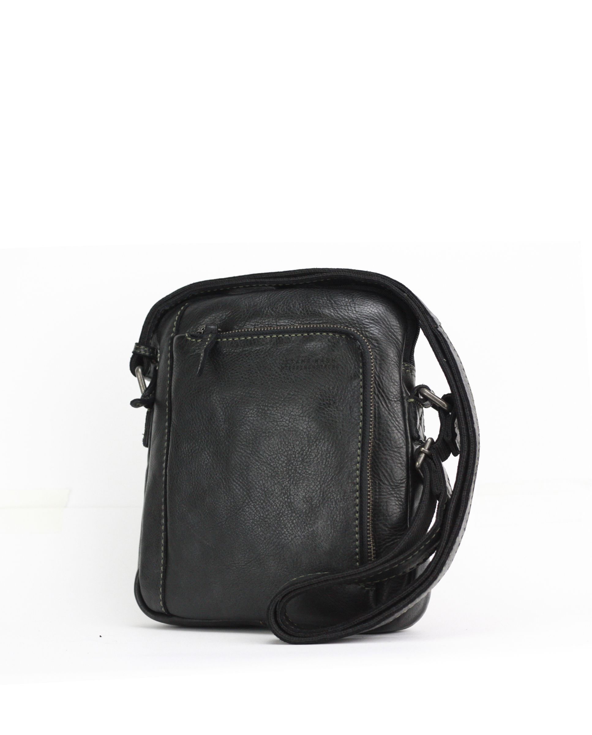 Bolso bandolera piel lavada Tichi ST126 negro