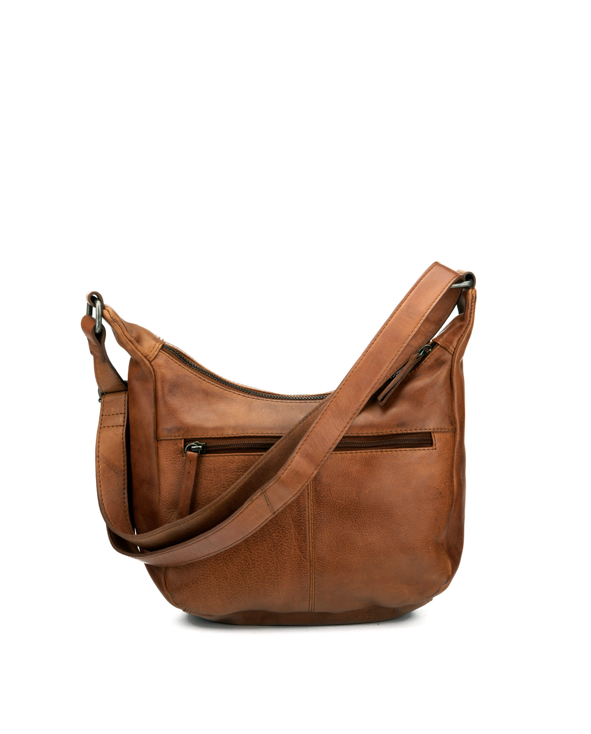 Bolso en piel lavada Chara ST3241 color camel - Imagen 2