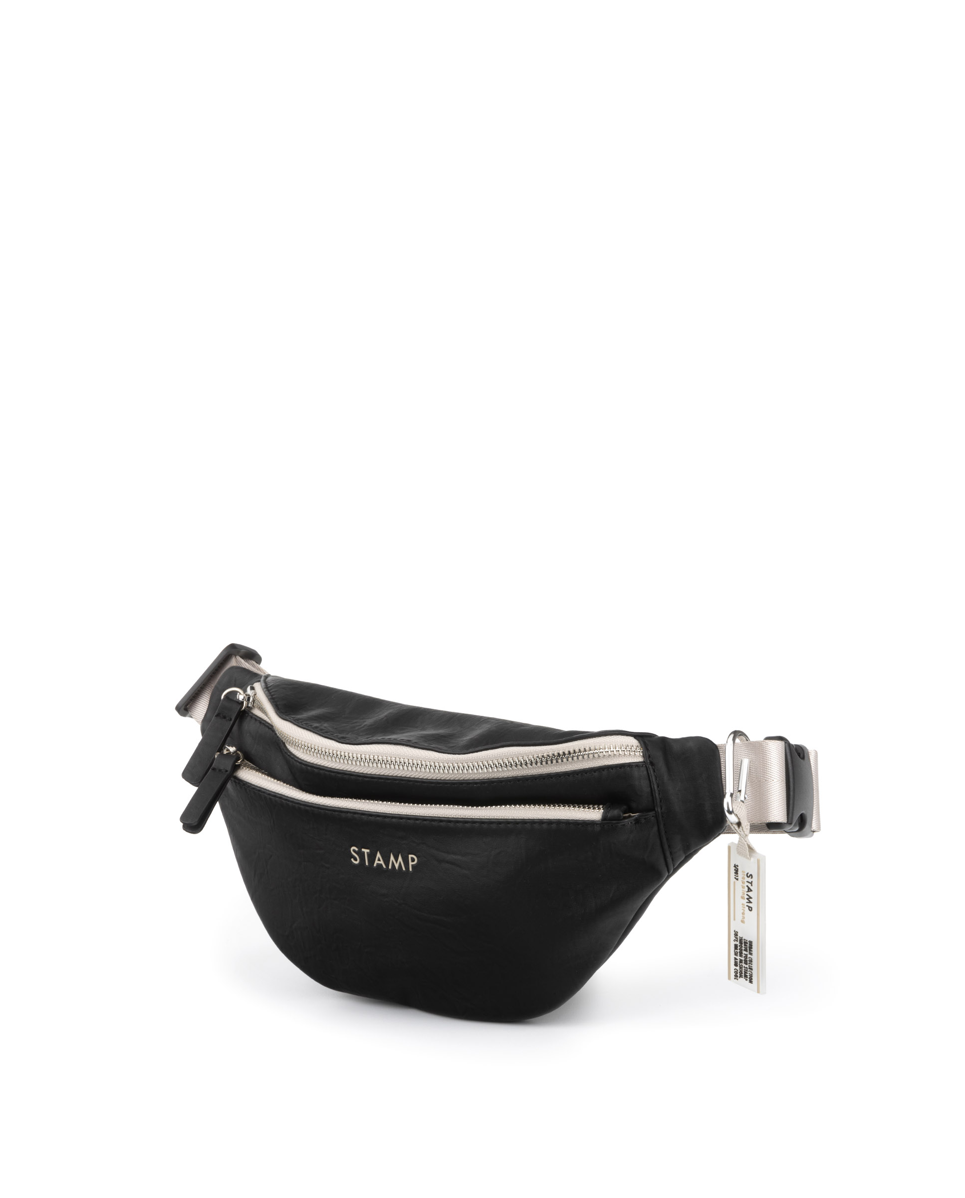 Riñonera de mujer en ecopiel ST8604 Atik negra
