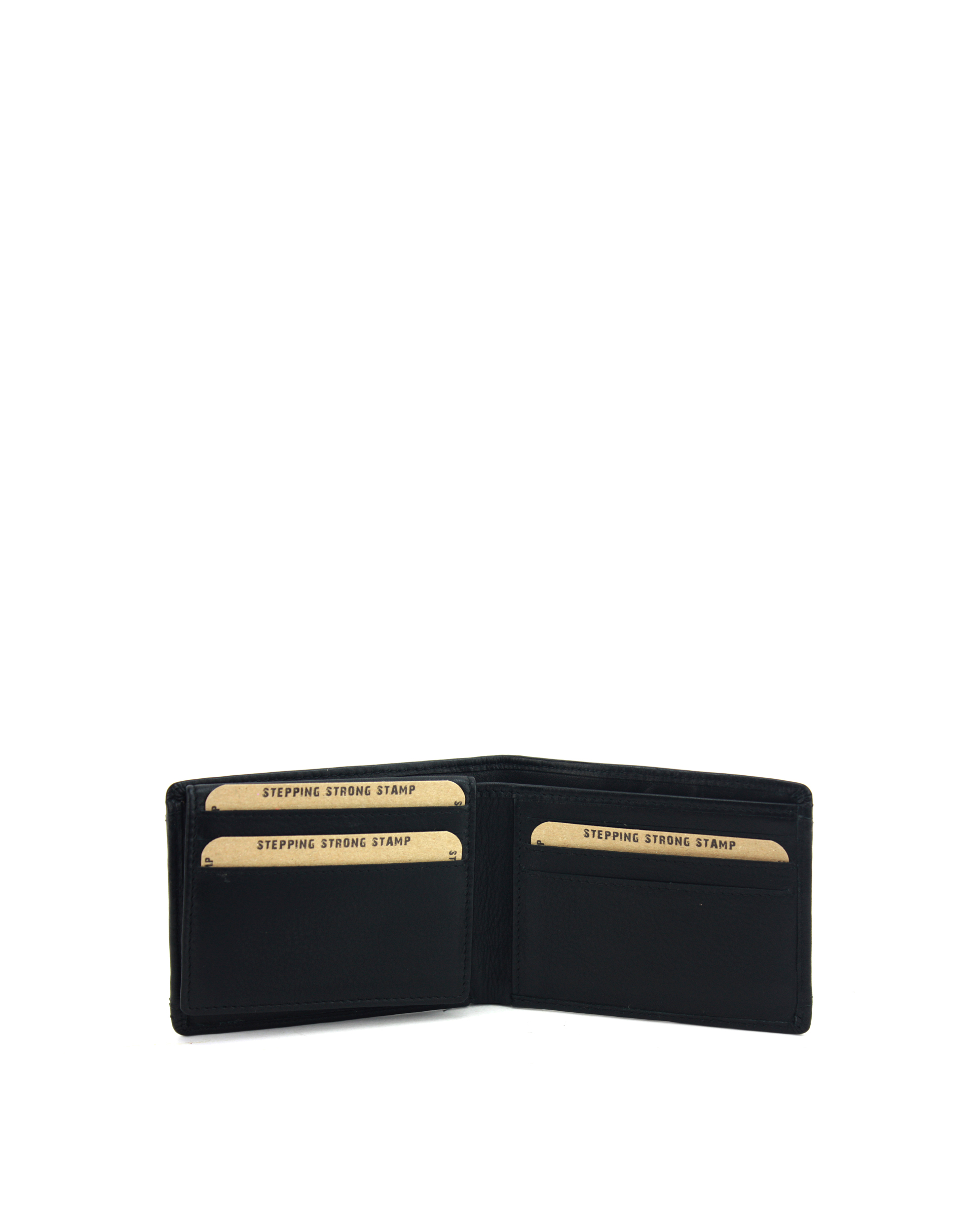 Billetero americano de hombre en piel lavada Santorini ST27092 negro