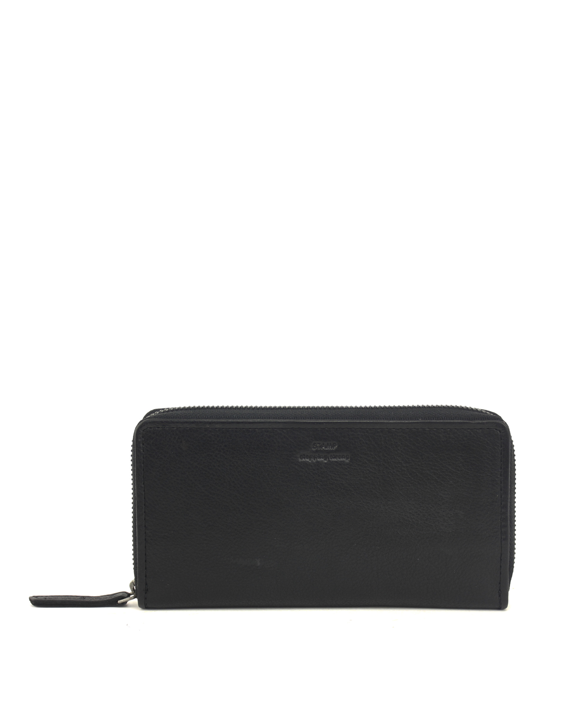 Cartera grande de mujer en piel lavada ST32002 Chara negra