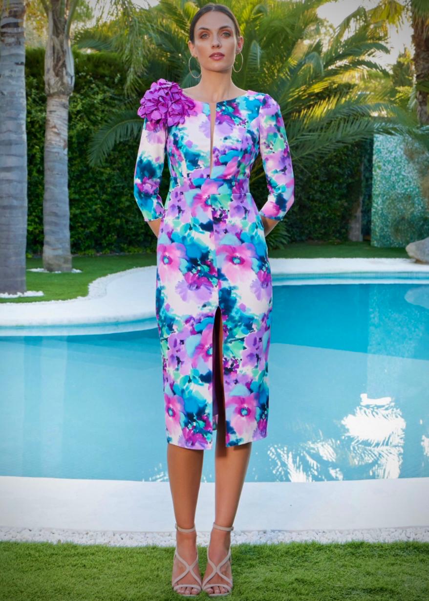 Vestido midi Canela