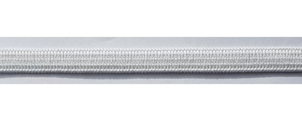 Goma plana suave blanco 10 mm